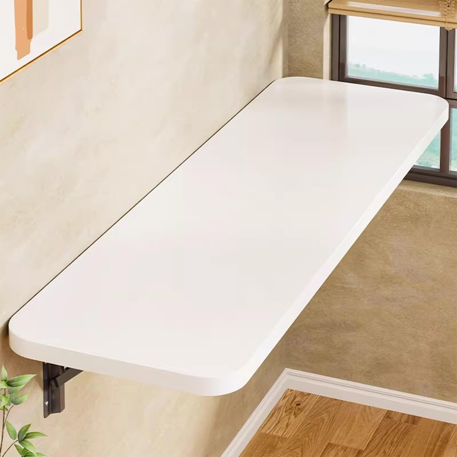 Table murale rabattable invisible et bureau gain de place pour studio