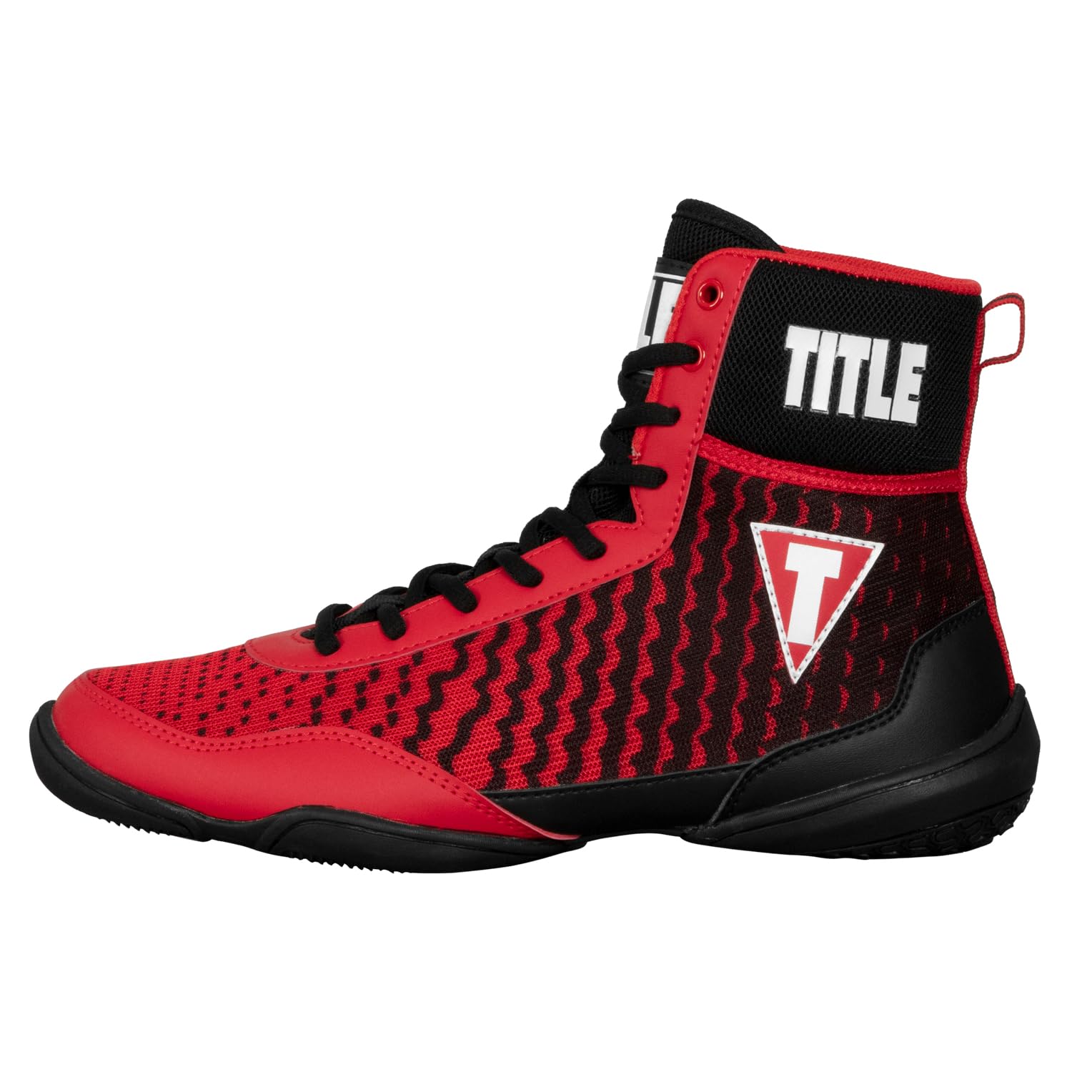 Title Boxing Predator II Shoes 2.0 (Black/Red, US Footwear Size System, Adult, Men, Numeric, Medium, 10.5)
