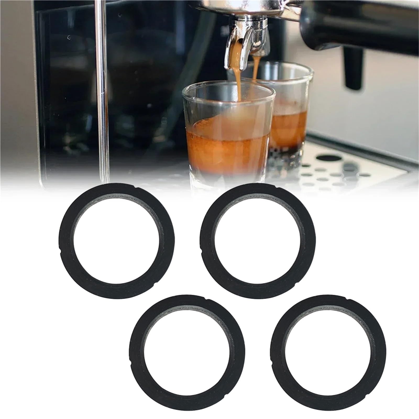 2/4 juntas tóricas de silicona for máquina de café, repuestos for el hogar(4pcs)
