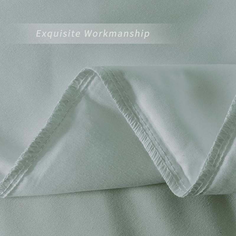 Image of 2 Pack Microfiber King Zipper Pillowcases, Soft Comfortable Not Shrink Light Blue Pillow Case, Breathable Pillow Cases Set of 2 (20x36 Inches)