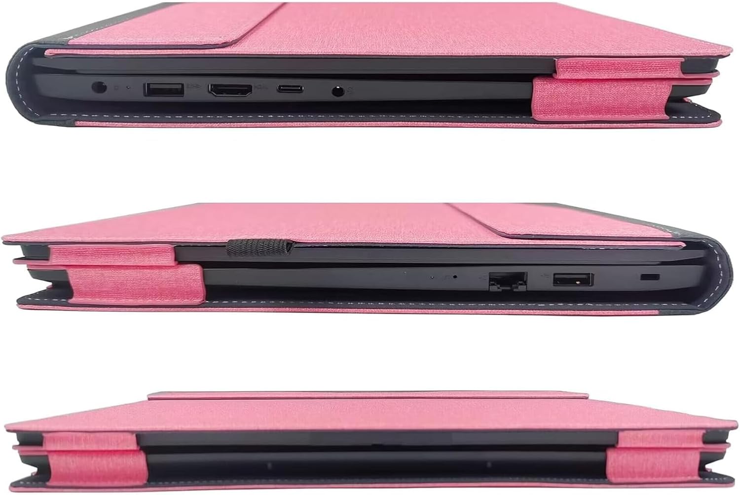 Laptop Case for Lenovo ThinkBook 16 G9 IPL AHP IRL|ThinkBook 16 Gen 9/8 (16″ Intel), [not Compatible with Any Other Model] ， 2 in 1 PU Leather Inside Pocket Cover (Pink)