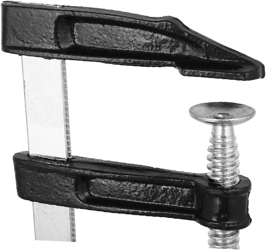 New Lon0167 Carpenter 12" Featured Capacity Metal Frame reliable efficacy Adjustable Spindle Fixing G Clamp Clip 2pcs(id:e78 b5 10 f6c)