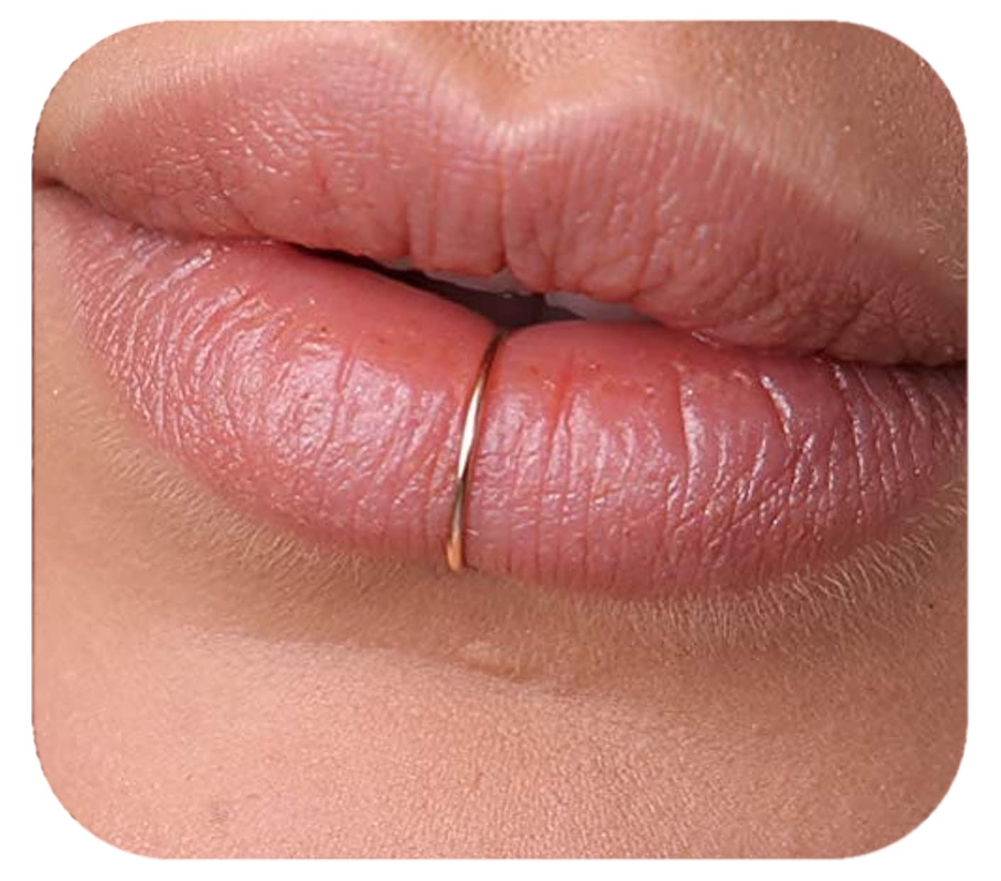 Fake Lip Ring Lip Cuff Faux Snake Bites Body Jewelry No UK