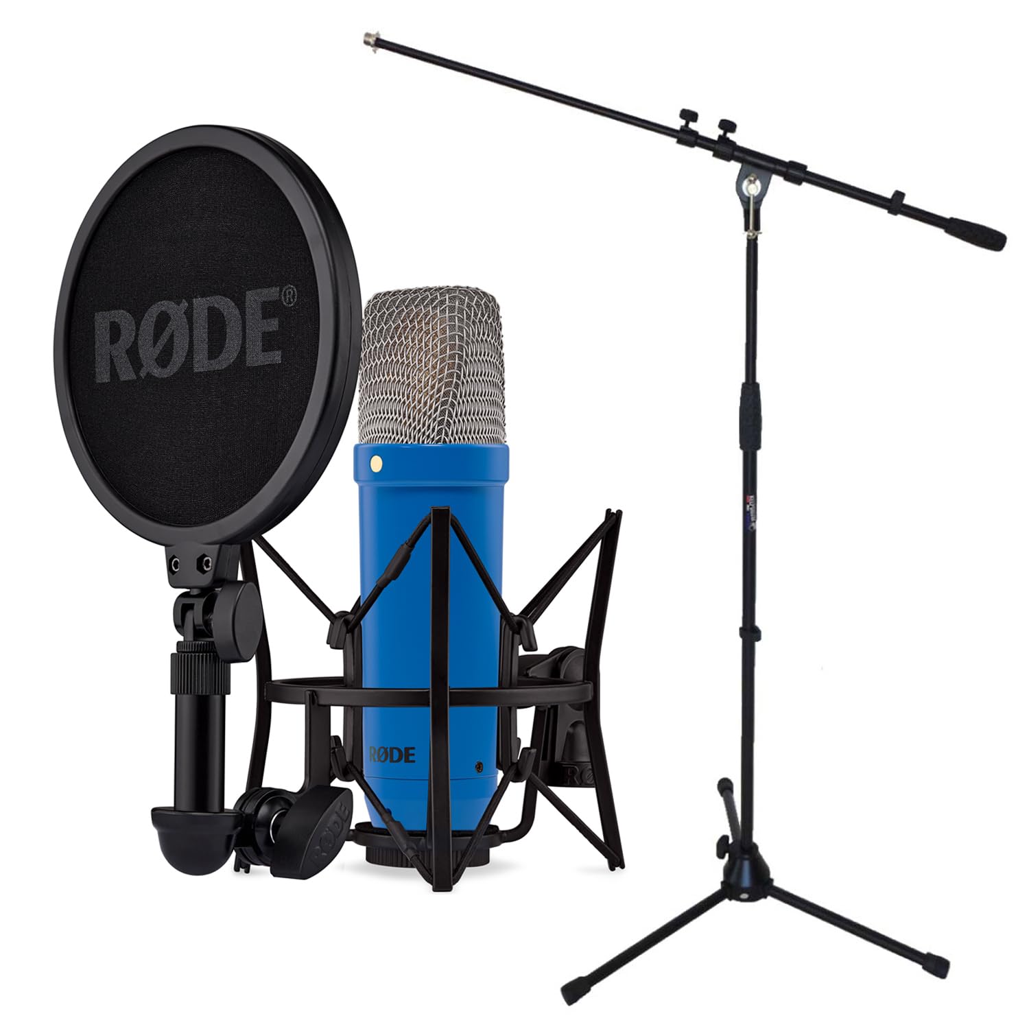 Rode NT1 Signature Cobalt Studio-Mikrofon Kobaltblau mit keepdrum Mikrofonständer