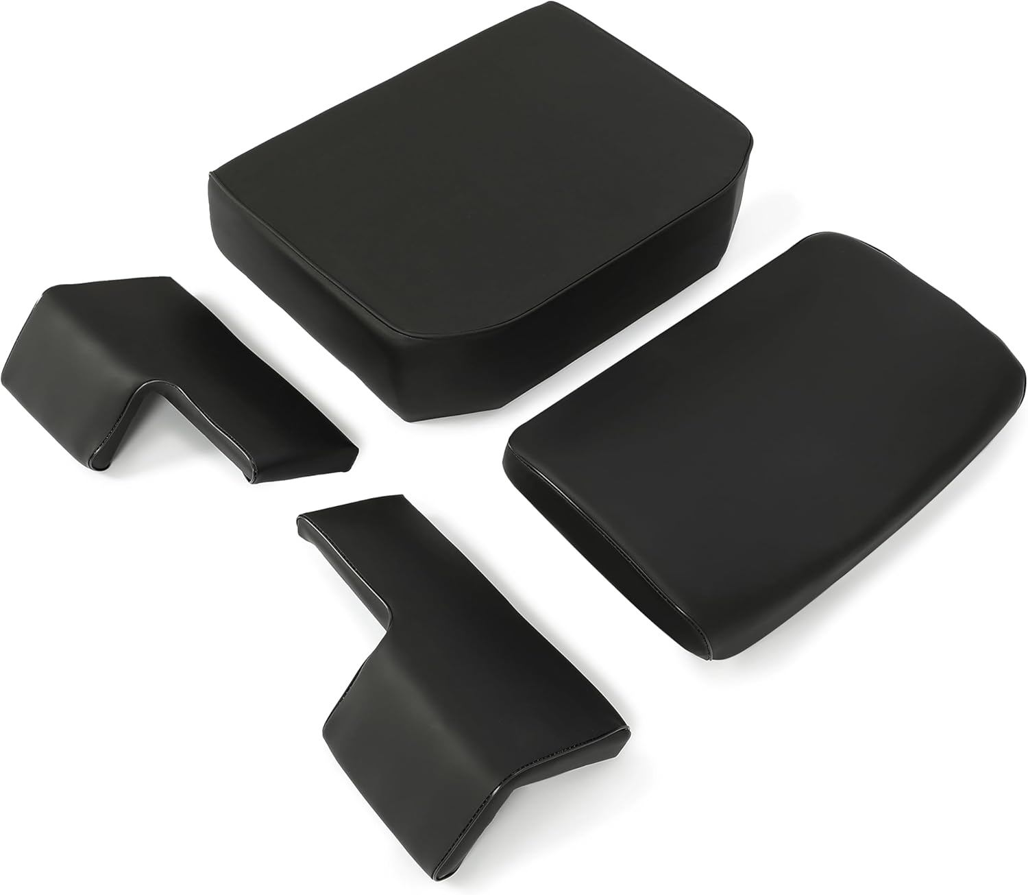 HECASA Seat Cushion Set Compatible with John Deere Crawler Dozer 350 450 550 Seat Set Seat Cushion Kit Black 4Pcs