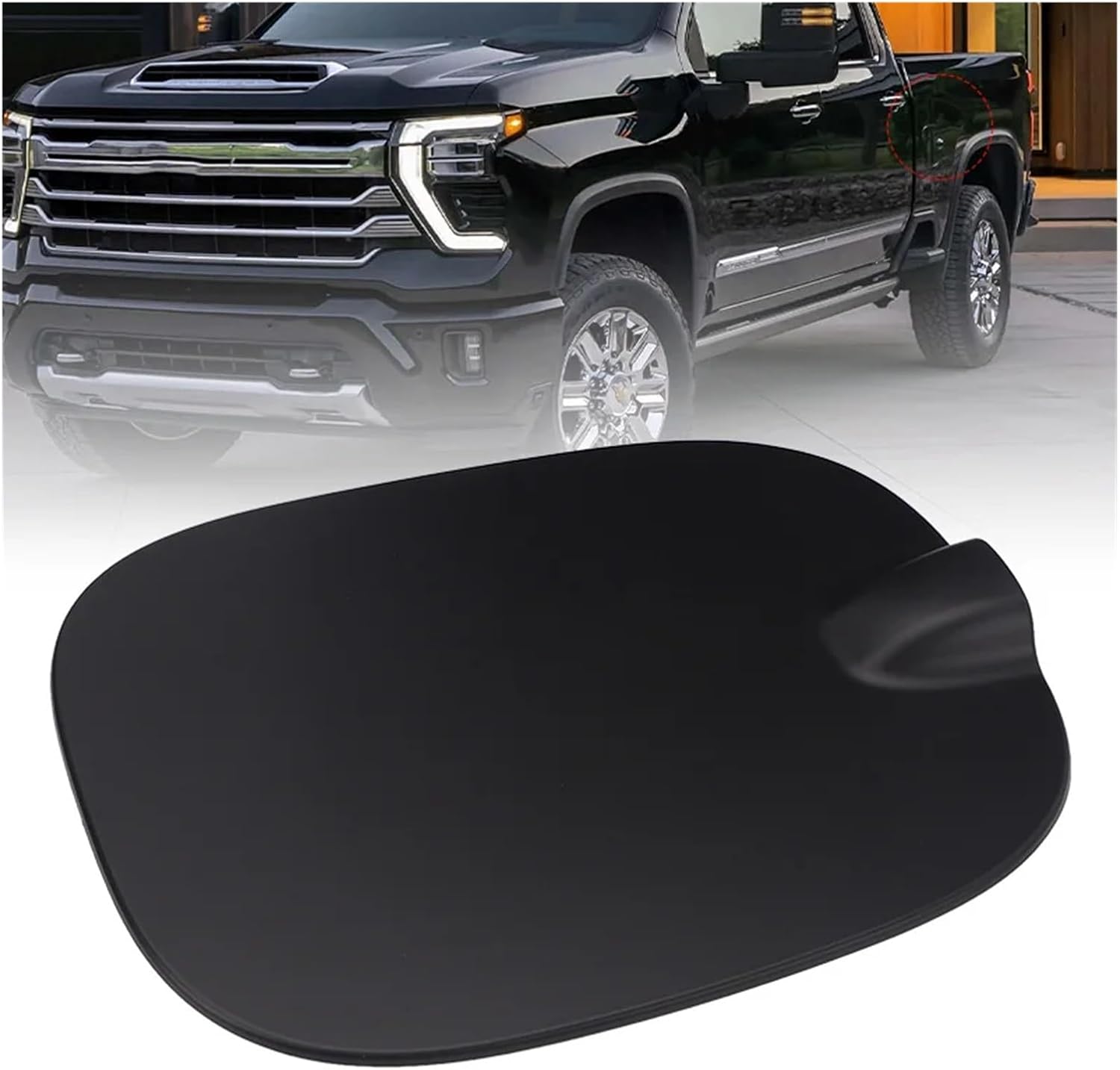 Fuel Door Gas Tank Door Cover Compatible with Silverado 1500 2019 2020 2021 2022 2023 2024 Fuel Filler Door Cap 84745968 84126524