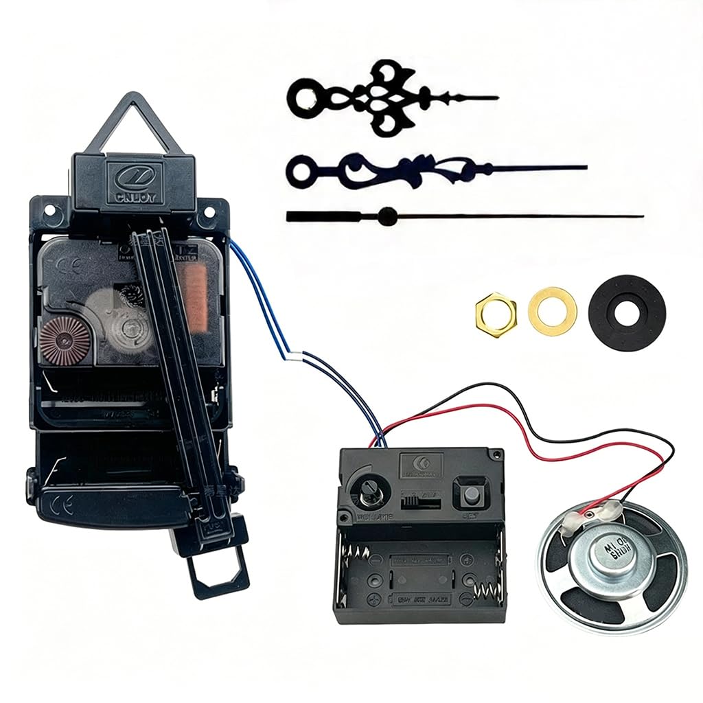 Msioytog Quartzs Pendulum Movement Repair Kits with Music Chimes and Hands for Clock Replacement Pendulums Clock Parts