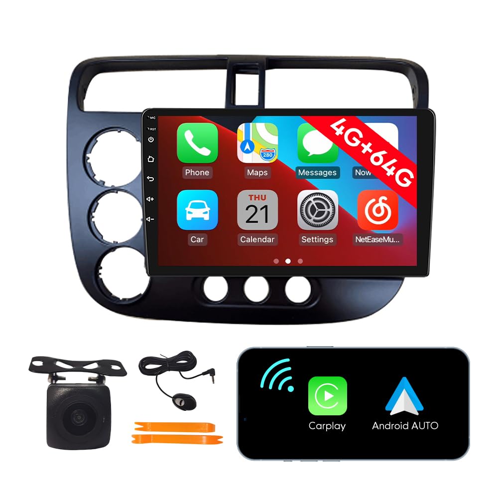 [4G 64G] Android Car Stereo FM Radio Carplay Android Auto 9