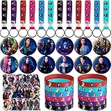 Descendants Party Supplies, 86 Pcs Descendants Party Favors Includes 12 Descendants Bracelets, 12...