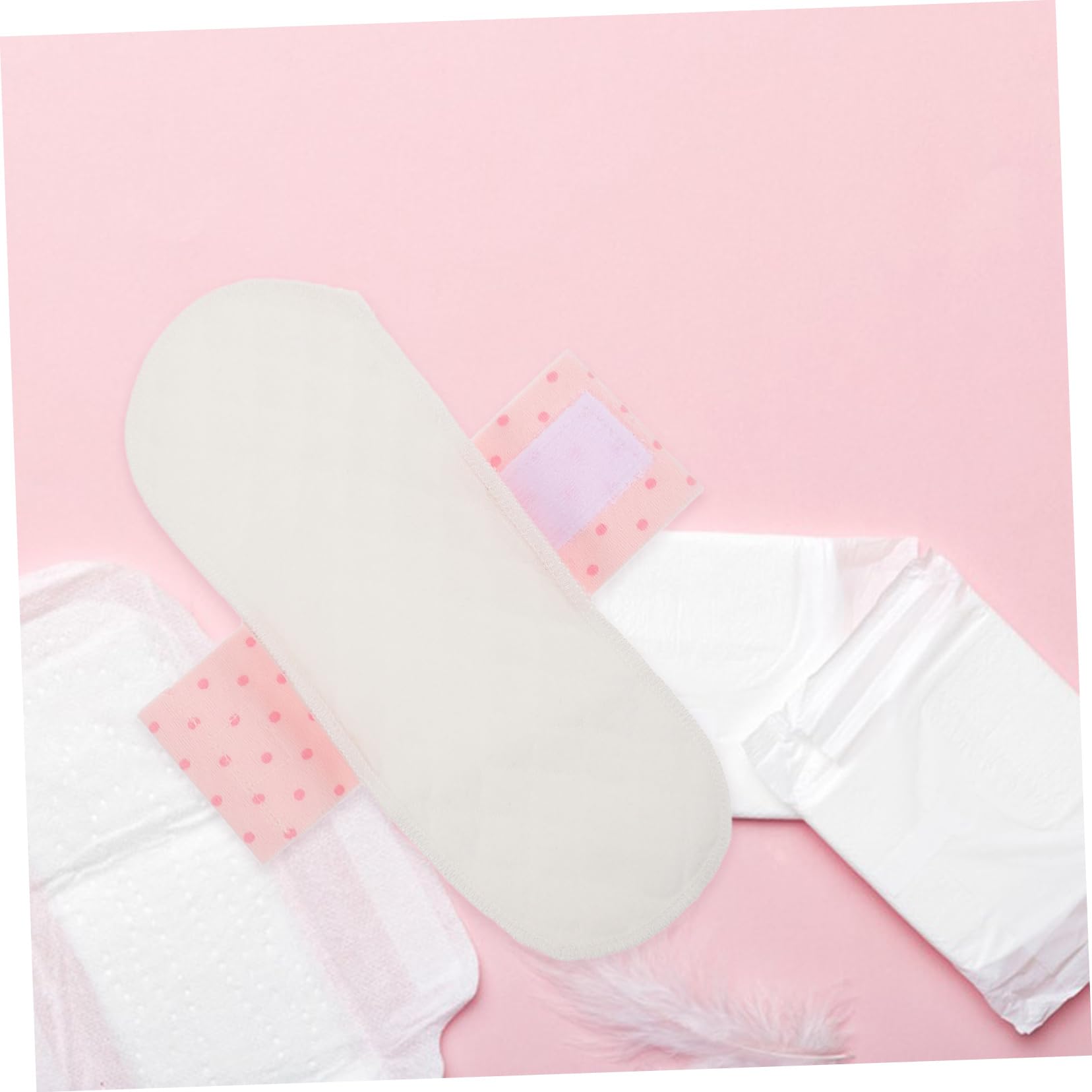 Healeved 12piezas Compresas Menstruales Reutilizables De Algodón Lavables Impermeables y Absorbentes Para Viajes y Uso Diario