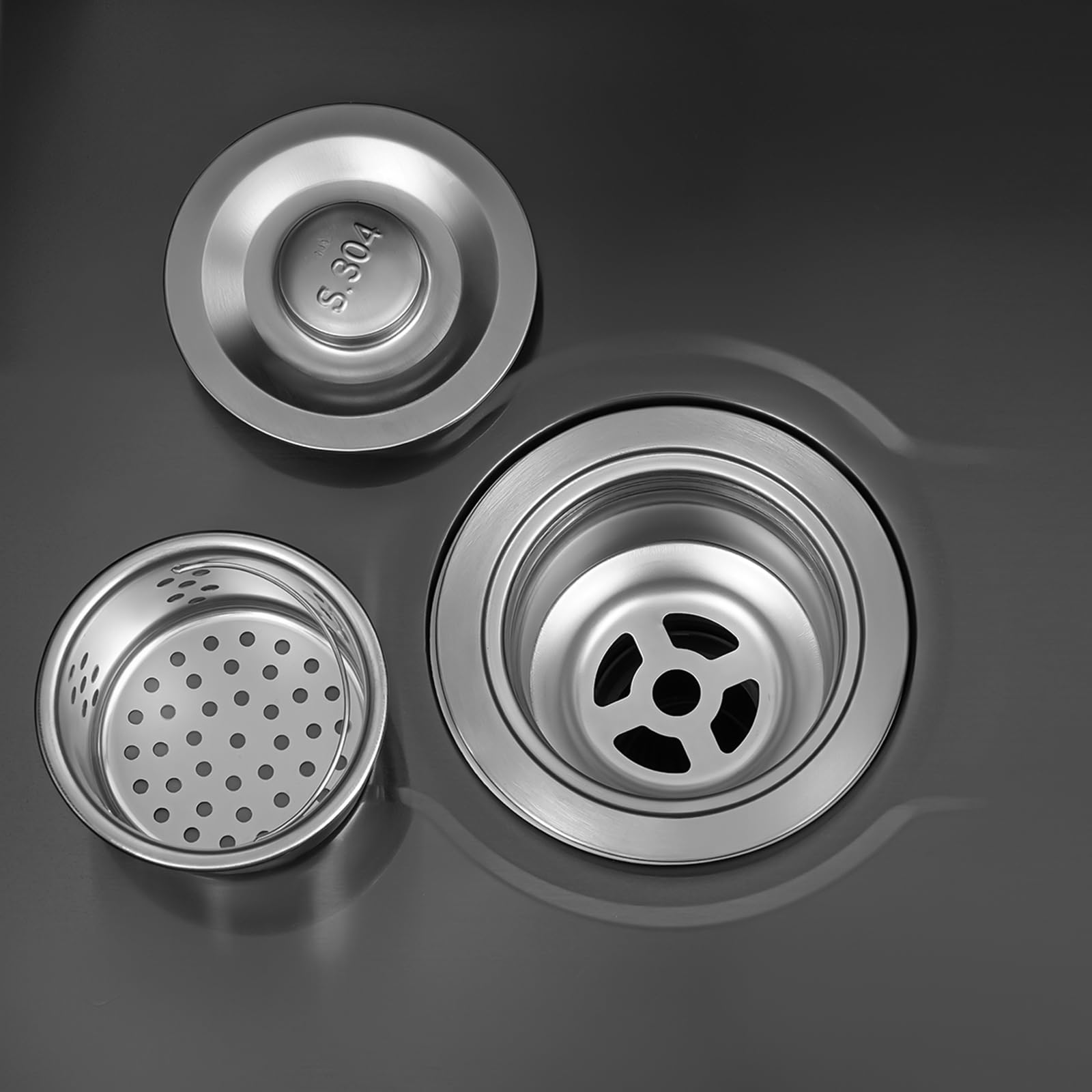 Lavello da cucina indipendente, in acciaio inox con base e rubinetto estraibile, set di lavandini mobili doppio per ristorante, cucina domestica