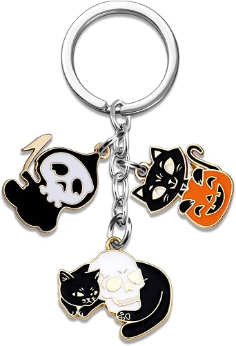 Stocking Stuffers Adults Halloween Gifts for Adults Horror Ghost Keychain Boo Basket Stuffers for Women Men Spooky Basket Stuffer for Women Halloween Decorations Boo Baskets Ideas Halloweens Stuff