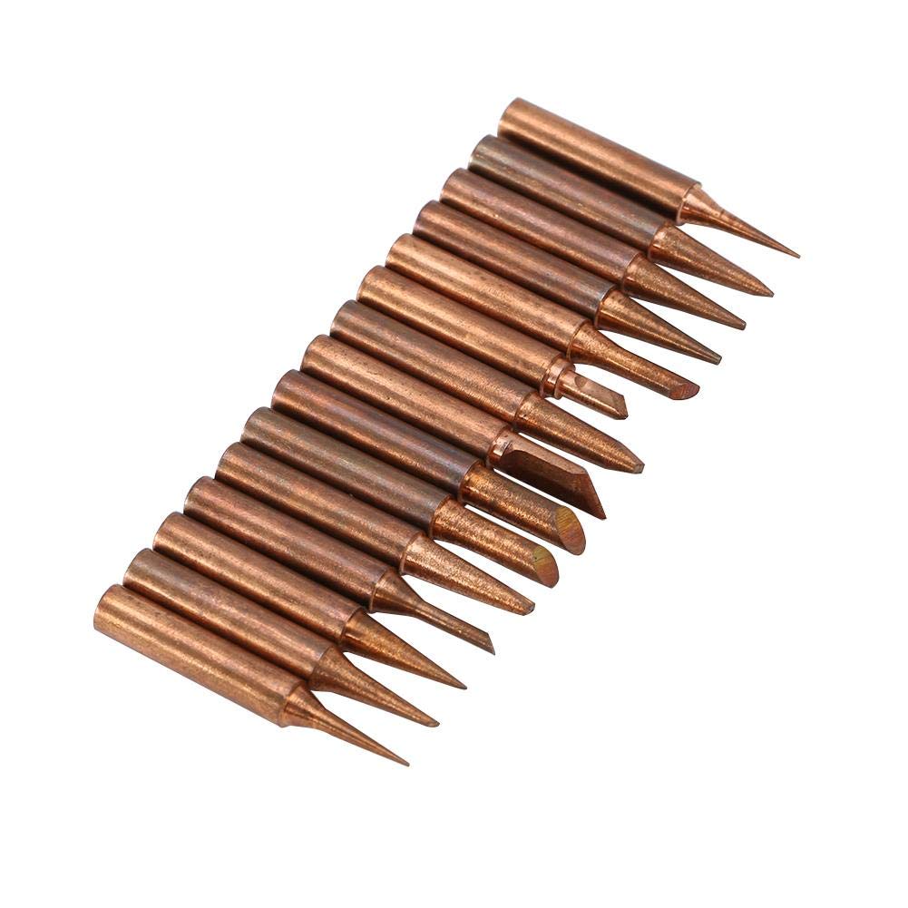 Solder Tip, 15pcs/Set 900MT LeadFree Soldering Iron Tips Copper