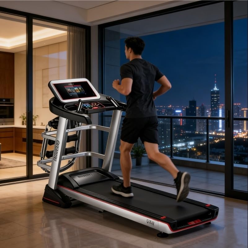 Image of Mini Treadmill,Multi Functional Silent Large Screen Foldable for Home and Business Office Use in The Gym
