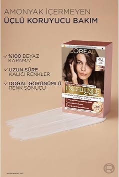 L'Oreal Paris Excellence Creme Nude Renkler Saç Boyası - 4U Nude Kahve