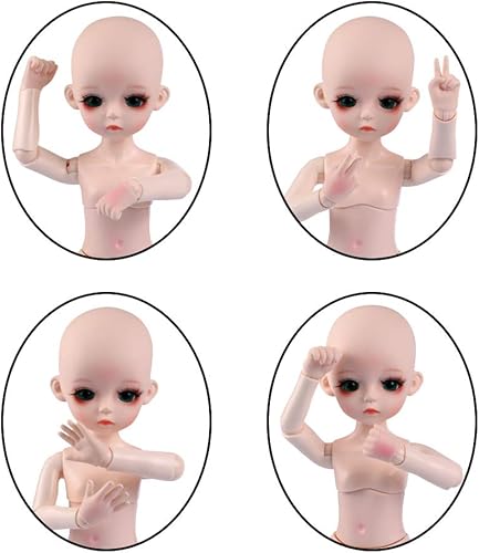 Miniatura 8 de UCanaan Muñeca BJD personalizada de 16 muñecas articuladas de 12 pulgadas + maquillaje básico (Doll3)