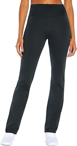 Balance Collection Womens Pantalón de Corte Bota de Talle Alto Barely Flare