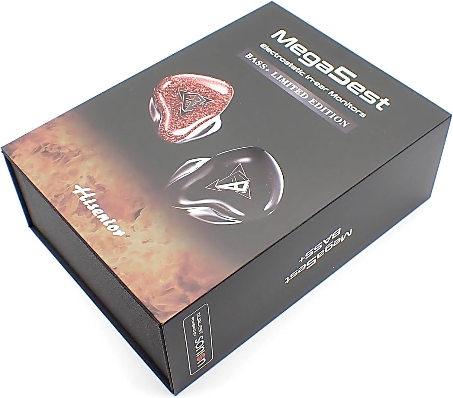 Hisenior Mega5EST Bass+ Limited Edition 1DD + 2BA + 2EST Tribrid 5 Drivers Hybrid 2Pin 0.78mm HiFi Audiophile IEM In-Ear Monitor Wired Earphone with Manta 532 Cores UP-OCC SPC Premium Cable 4.4mm Plug
