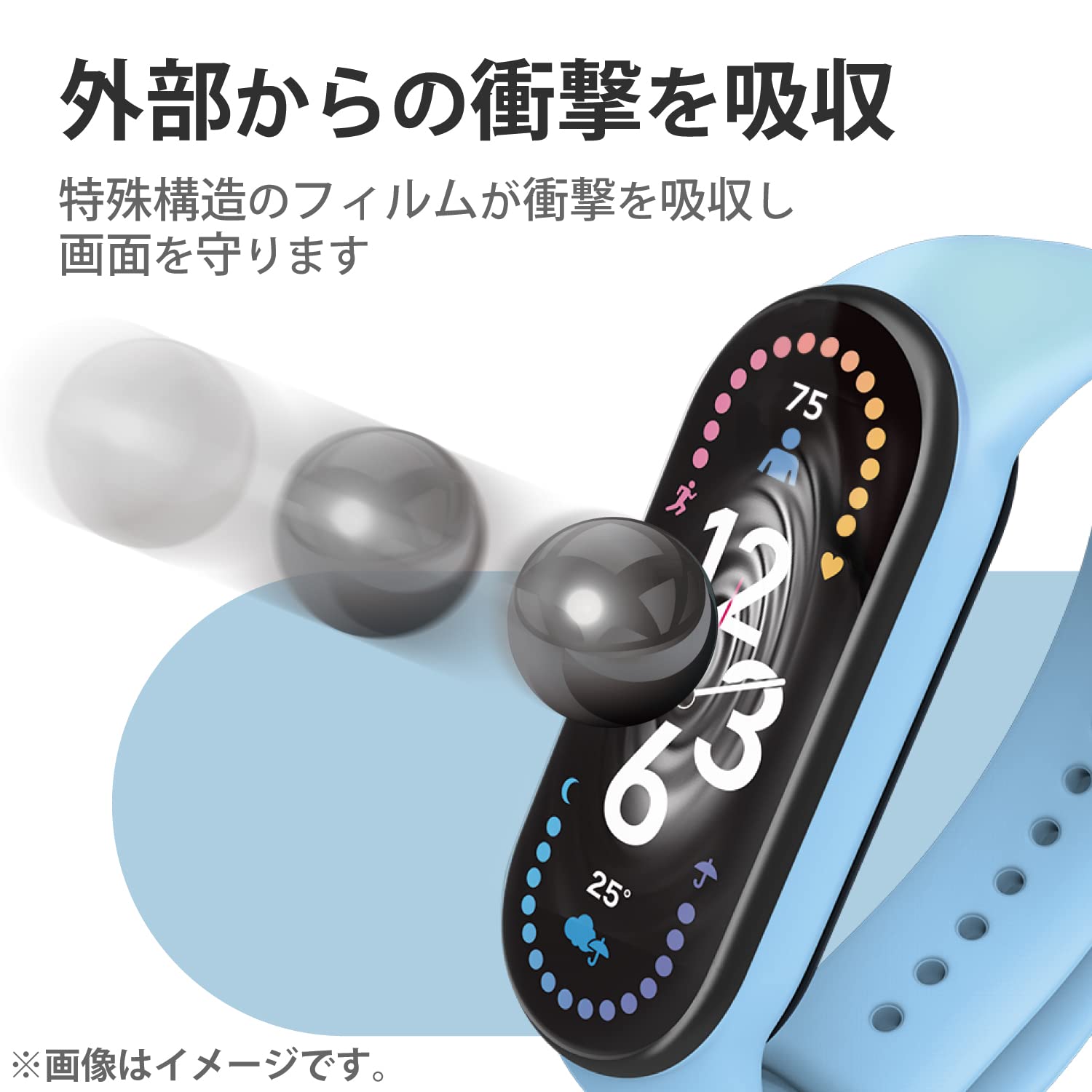 Xiaomi Smart Band 7【ハイドロゲルフィルム2枚組】 Amazon.co.jp: エレコム(ELECOM) Xiaomi Smart Band 7 保護フィルム 2
