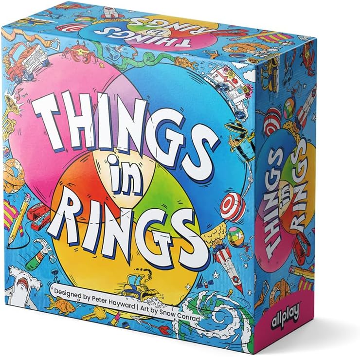 Allplay - Things in Rings Board Game - Small Box Big Game - 2 to 6 Players - 20 Minute Play Time