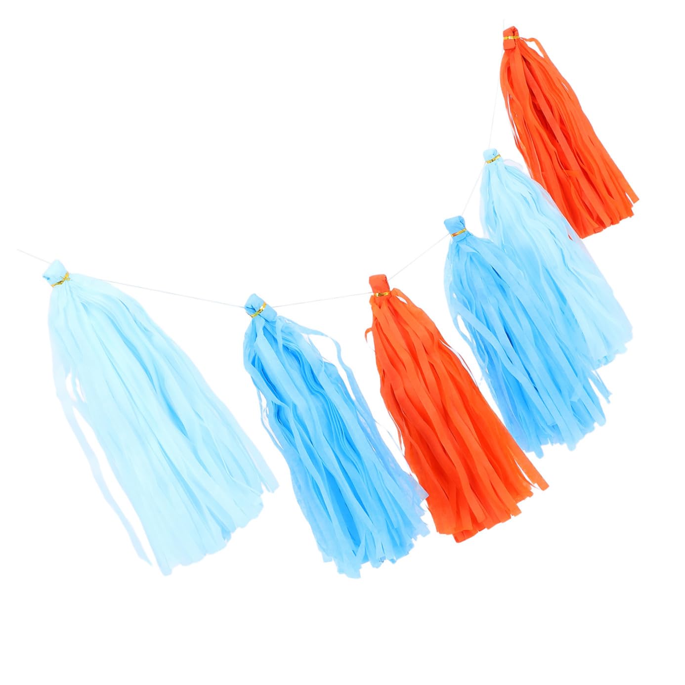 Guirnaldas de fiesta guirnalda flecos borlas para pared de papel multicolor