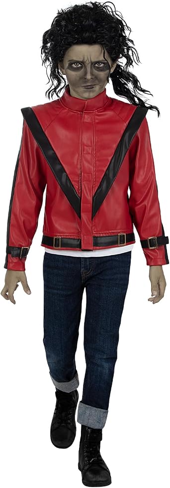 Funidelia Official Michael Jackson Thriller Jacket for Boys, Costume Accessories for Kids for Parties, Carnival and Halloween
