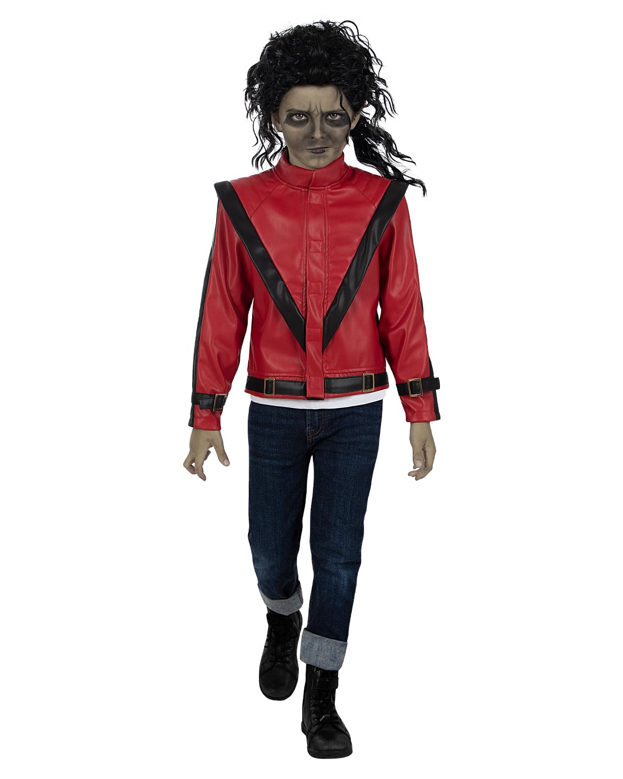 Funidelia Veste Officielle de Michael Jackson Thriller pour garçon. Accessoires de déguisements pour enfants pour fêtes, Carnaval et Halloween