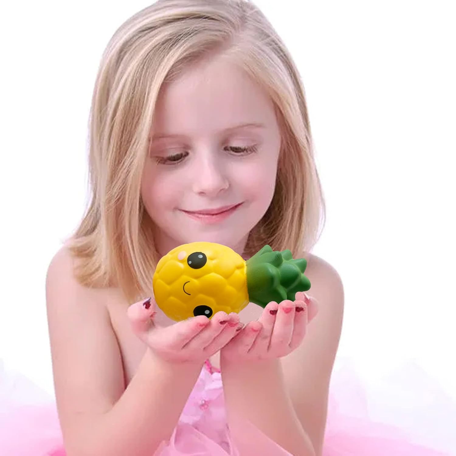 Slow Rising Big Eyes Pineapple Squishies Toy for Kids Birthday Gift,Cute Fruit Stress Relief Simulation Lovely Squishys Squishi Squeeze Toys