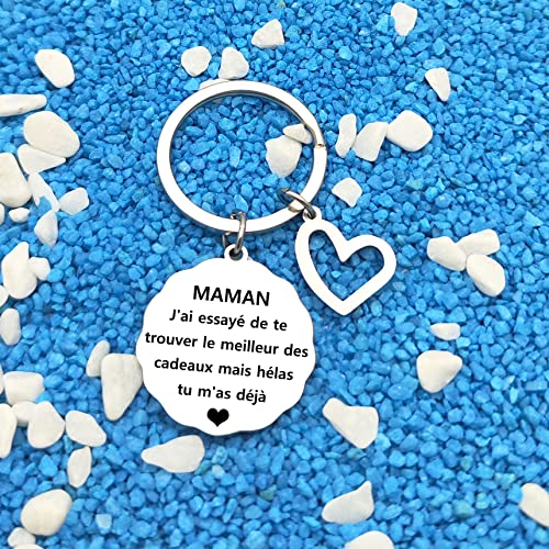 GUOYU Porte-clés Cadeau Maman Forme Fille Fils pour Noel, Fête des Mères et Anniversaire – vue 4