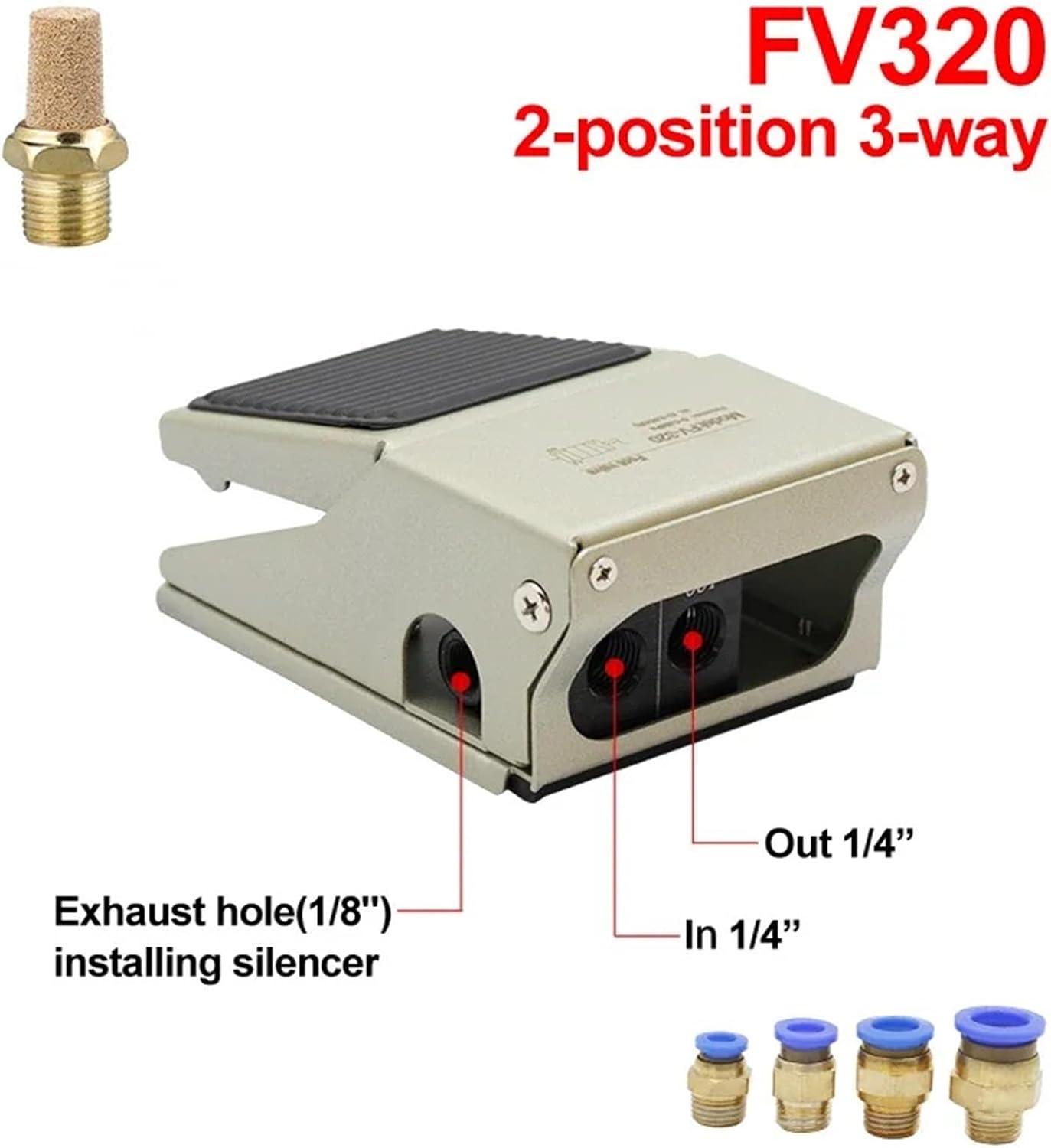 空気圧フットペダル制御スイッチ 4F210-08 08L エア制御バルブ FV420 フットスイッチおよび FV320 エアシリンダ