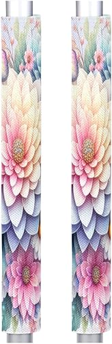 Vista 189 de Pardick Juego de 2 fundas para manija de puerta de refrigerador, huevo de madera de Pascua, lavable, para nevera, lavavajillas, Mocrowave, horno, z