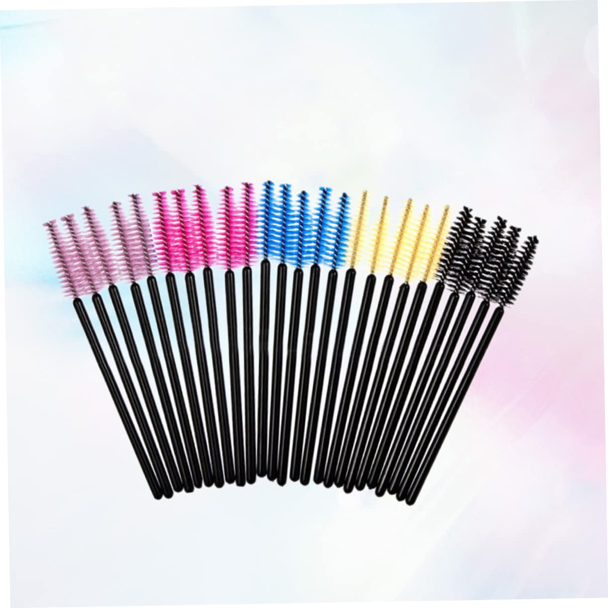 WOFASHPURET 50pcs Multicolor Disposable Mascara Wands for Eyelash Makeup Application Versatile Cleaning Brush for Hummingbird Feeders Bottles and More