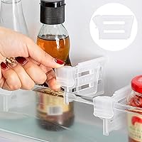 Vista 5 de Paquete de 20 separadores de estantes para puerta de refrigerador, separadores ajustables para el hogar, cocina, suministros de oficina