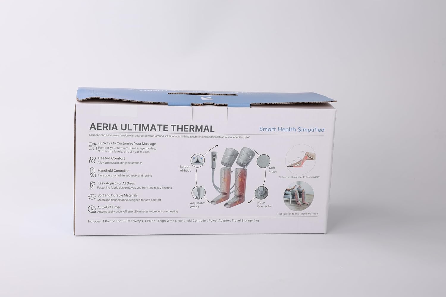 RENPHO Leg Massager with Heat for Circulation, FSA HSA Eligible Air Compression Calf Massager, Effective for Mother Father Reduce Swelling and Muscle Relaxation RENPHO Leg Massager with Heat for Circulation, FSA HSA Eligible Air Compression Calf Massager, Effective for Mother Father Reduce Swelling and Muscle Relaxation