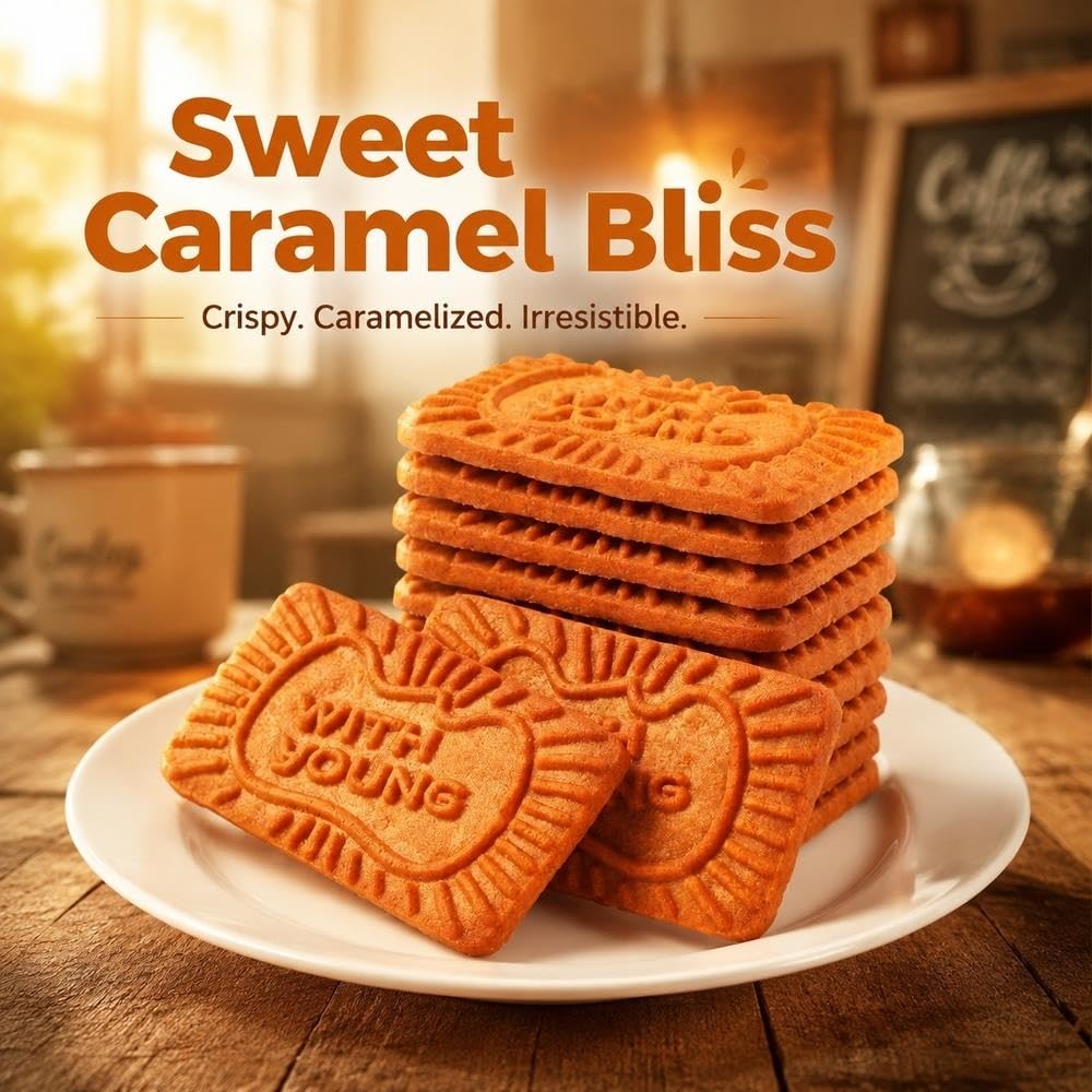 Snack Crujiente De Galleta De Caramelo 500g