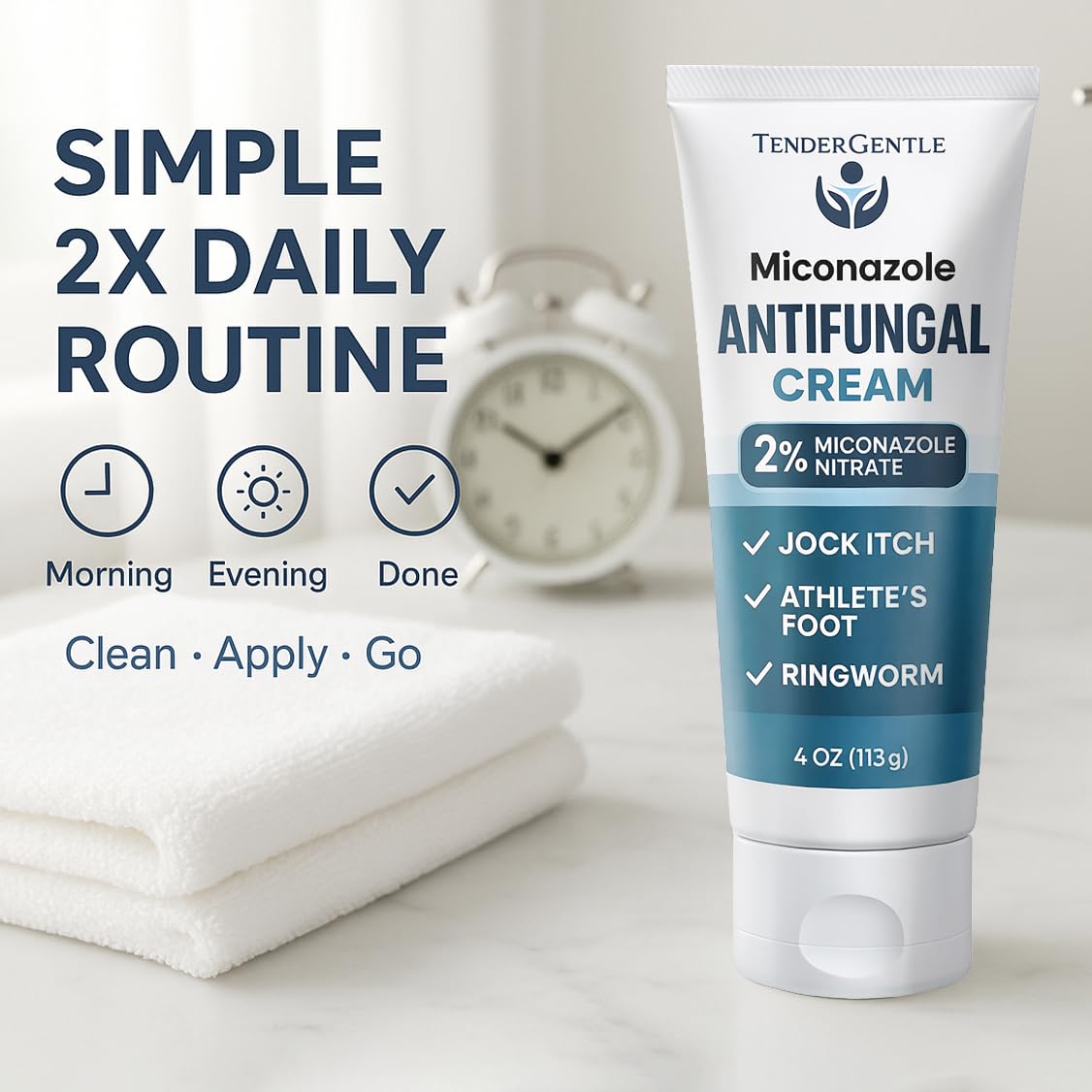 Miconazole Antifungal Cream for Skin - 4 oz of Miconazole Nitrate for Jock Itch, Athlete's Foot, Itching, and Ringworm — Amazon image 6