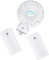 Vista 1 de HandFan Ventilador de mano portátil de 10400 mAh, ventilador de mano de larga duración de 40 horas recargable, mini ventiladores personales