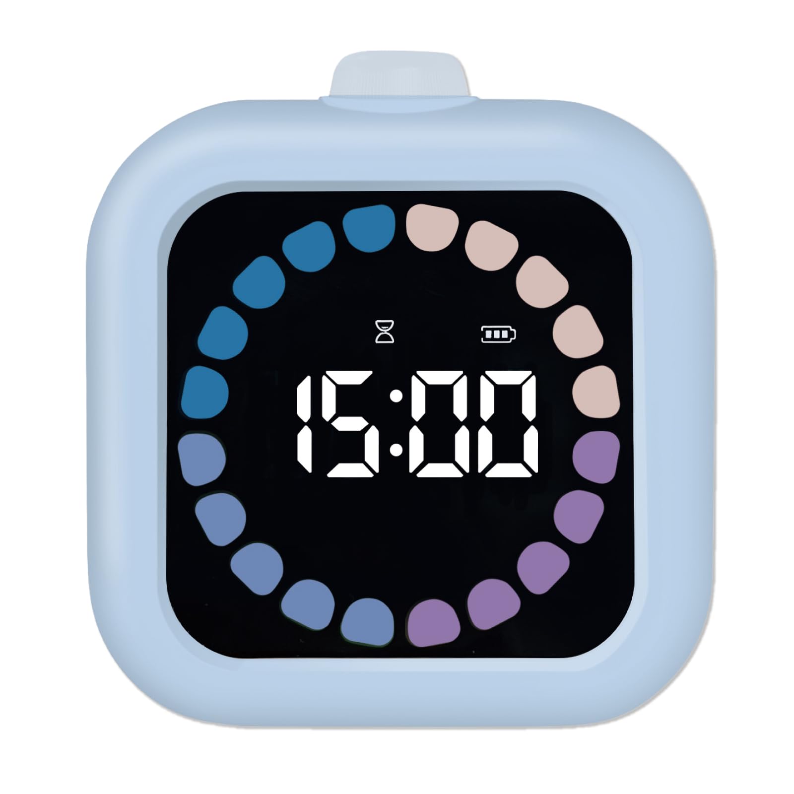 sology(ソロジー) 勉強タイマー MIRAI TIMER 角型 「時計・目覚まし・アラームの3モード」学習タイマー 勉強 料理 ミーティング タスク管理 フィットネス 筋トレ 卓上 おしゃれ ブルー