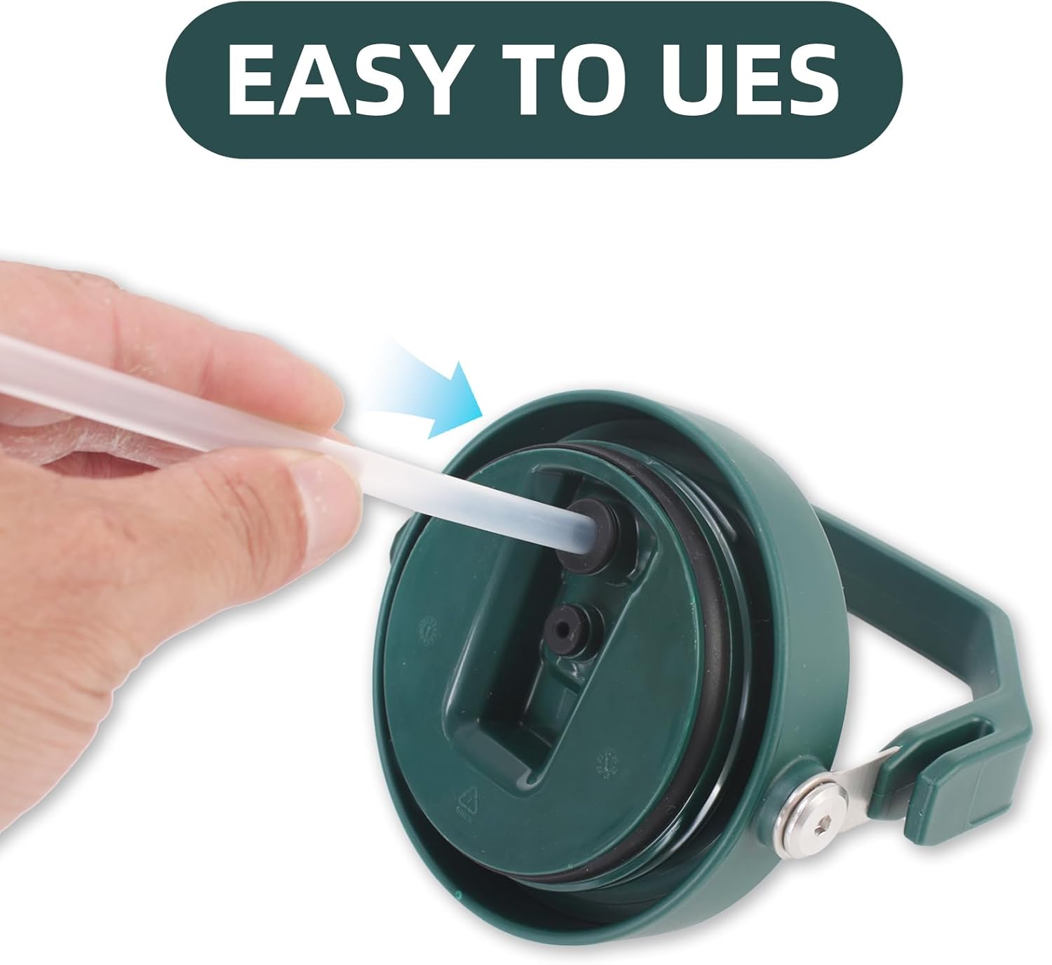 5 PCS Replacement Straws Compatible with Stanley IceFlow Stainless Steel Tumbler 64 oz, Reusable Plastic Straws Compatible Apply to Stanley IceFlow 64 oz Tumbler Stanley Flip Straw Accessories - Image 3