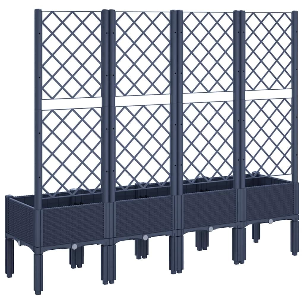 vidaXL Garden Planter with Trellis - Image 8