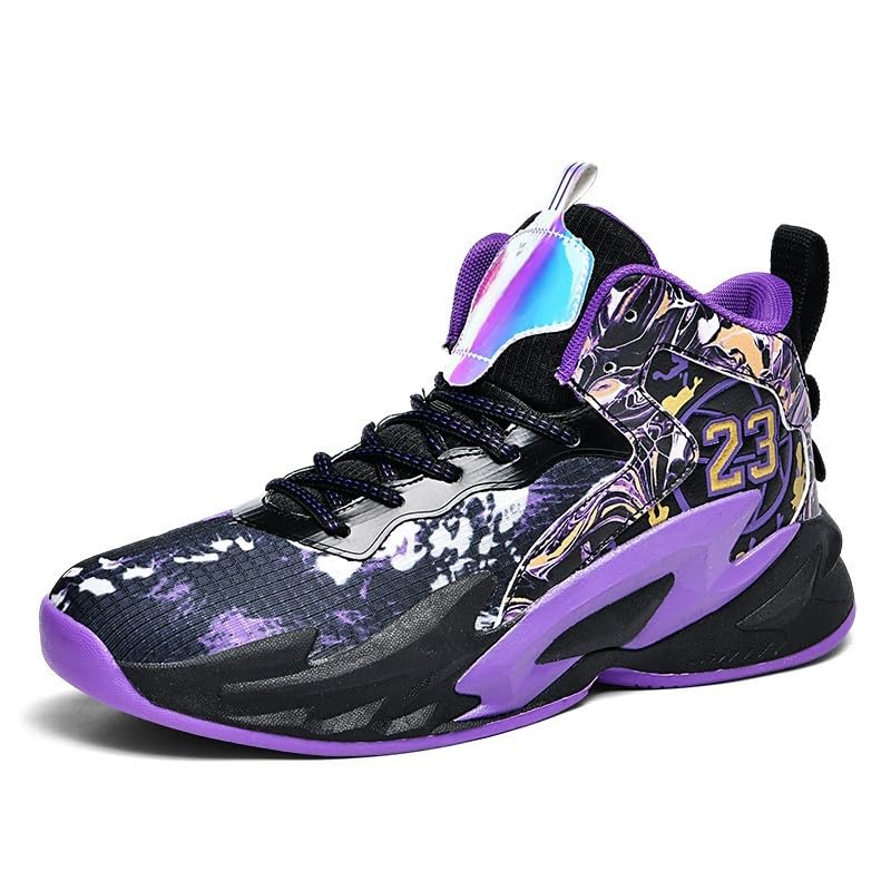 Image of Men's Basketball Shoes Fashion Printed Sneakers