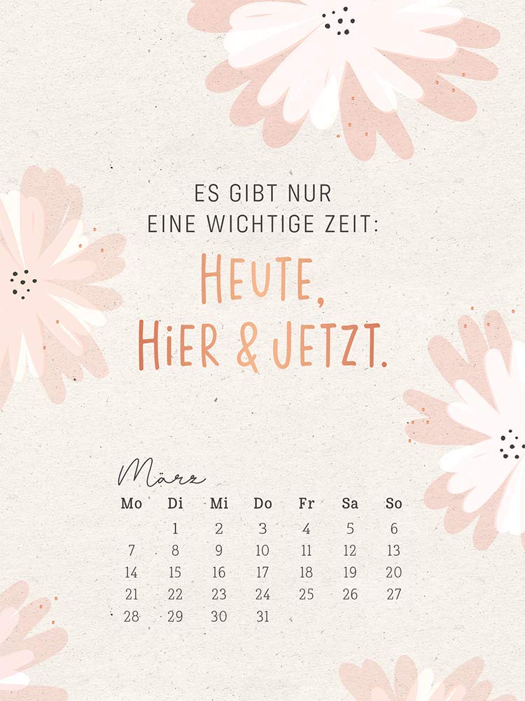 Tischkalender 2022 "Wunder": Kalender mit Holzaufsteller