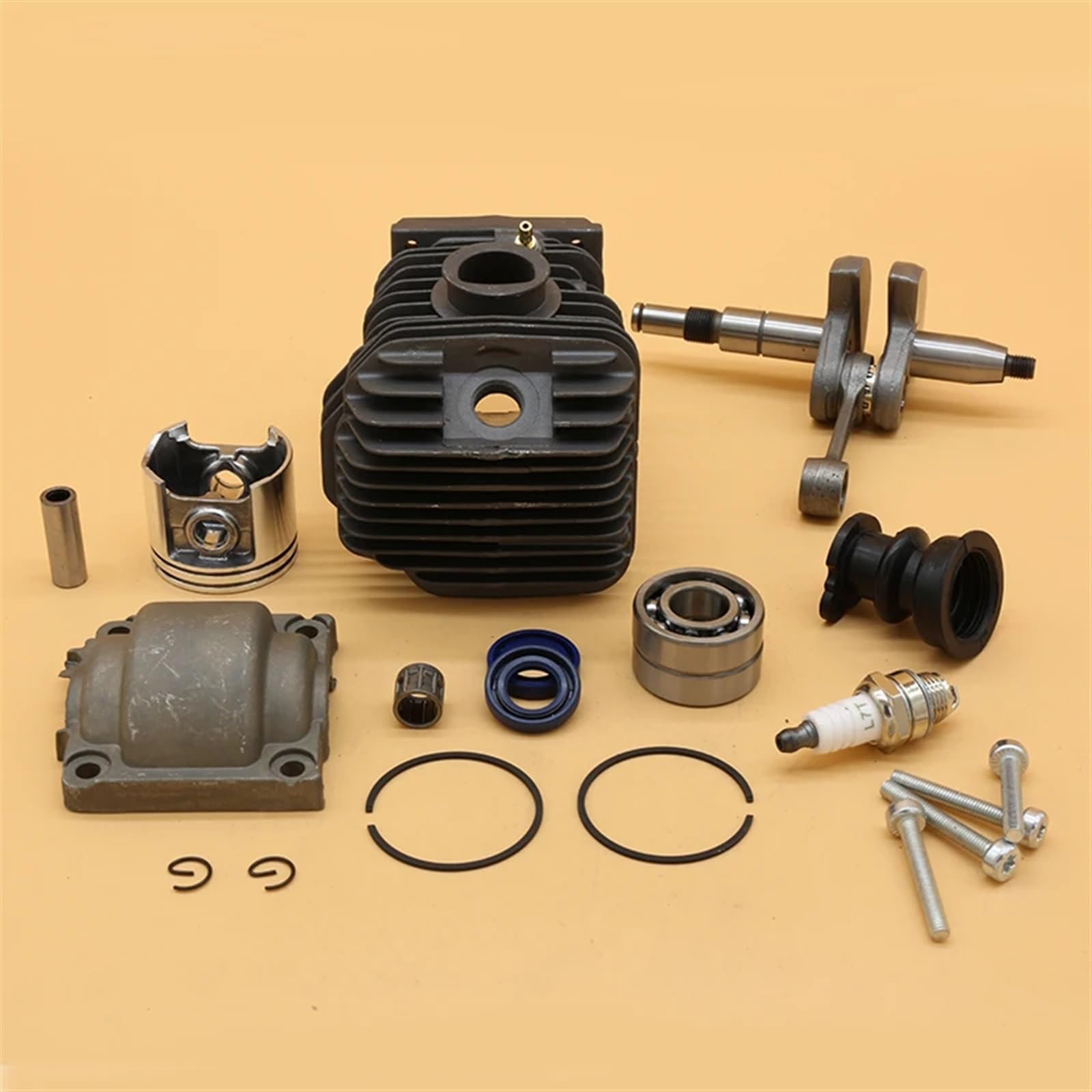 Zestaw uszczelek łożyska wału korbowego 42,5 mm do STIHL, MS250 MS230 025 023 MS 250 230 Części zamienne do pił łańcuchowych ogrodowych Tłok cylindra piły łańcuchowej