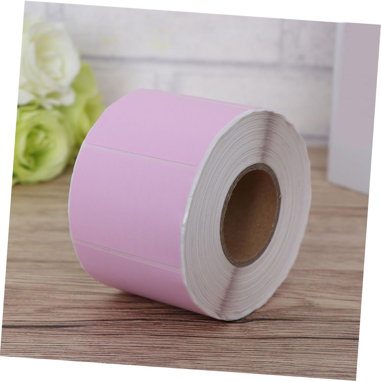 Veemoon Etichette Autoadesive in Carta Termica Rosa per Etichettatrice Resistenti All'acqua 2 Pezzi e Etichette Adesive Blank per Pacchi Spedizione