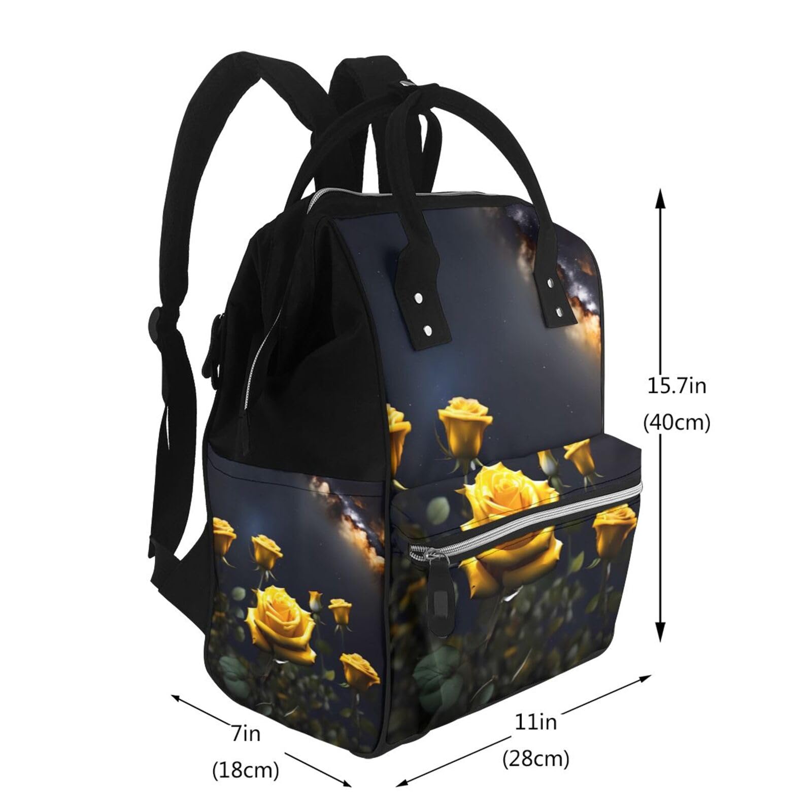Bonita mochila multifuncional para pañales de gaviota, bolsa de pañales de gran capacidad con mamás y papás, viajes y uso diario