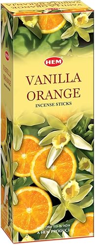 HEM 120 varillas de incienso de naranja vainilla