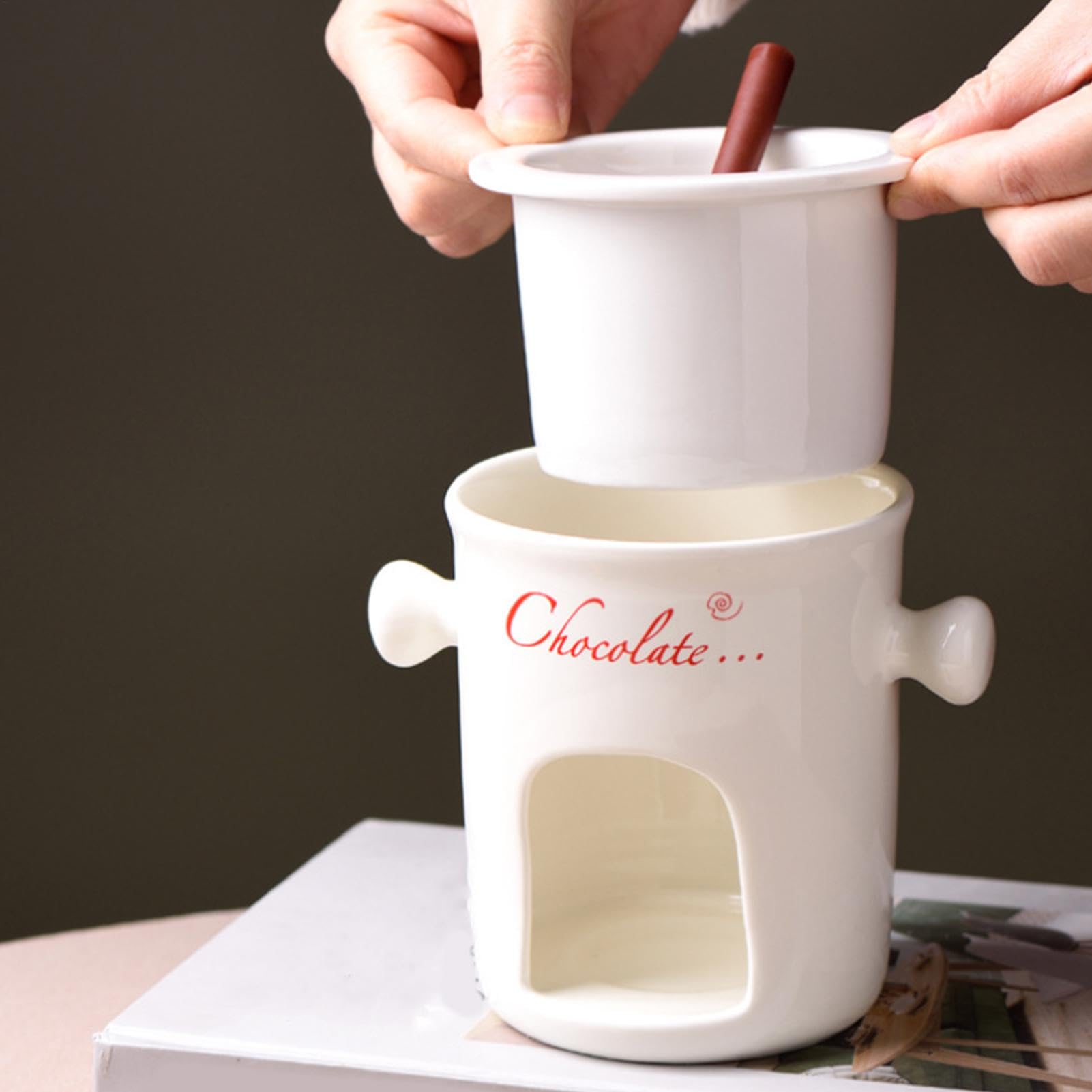 Pentola Sciogli Cioccolato Piccole Tazze Fondenti Compatte Per Fonduta Di | Caramelle Picnic, Tè Pomeridiano, Spiagge, Feste, Buffet, Natale, San , Compleanno