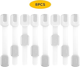 GAGAKU Zabezpieczenie Do Szuflad i Szafek Przed Dziećmi, 8 Sztuk, Biały
