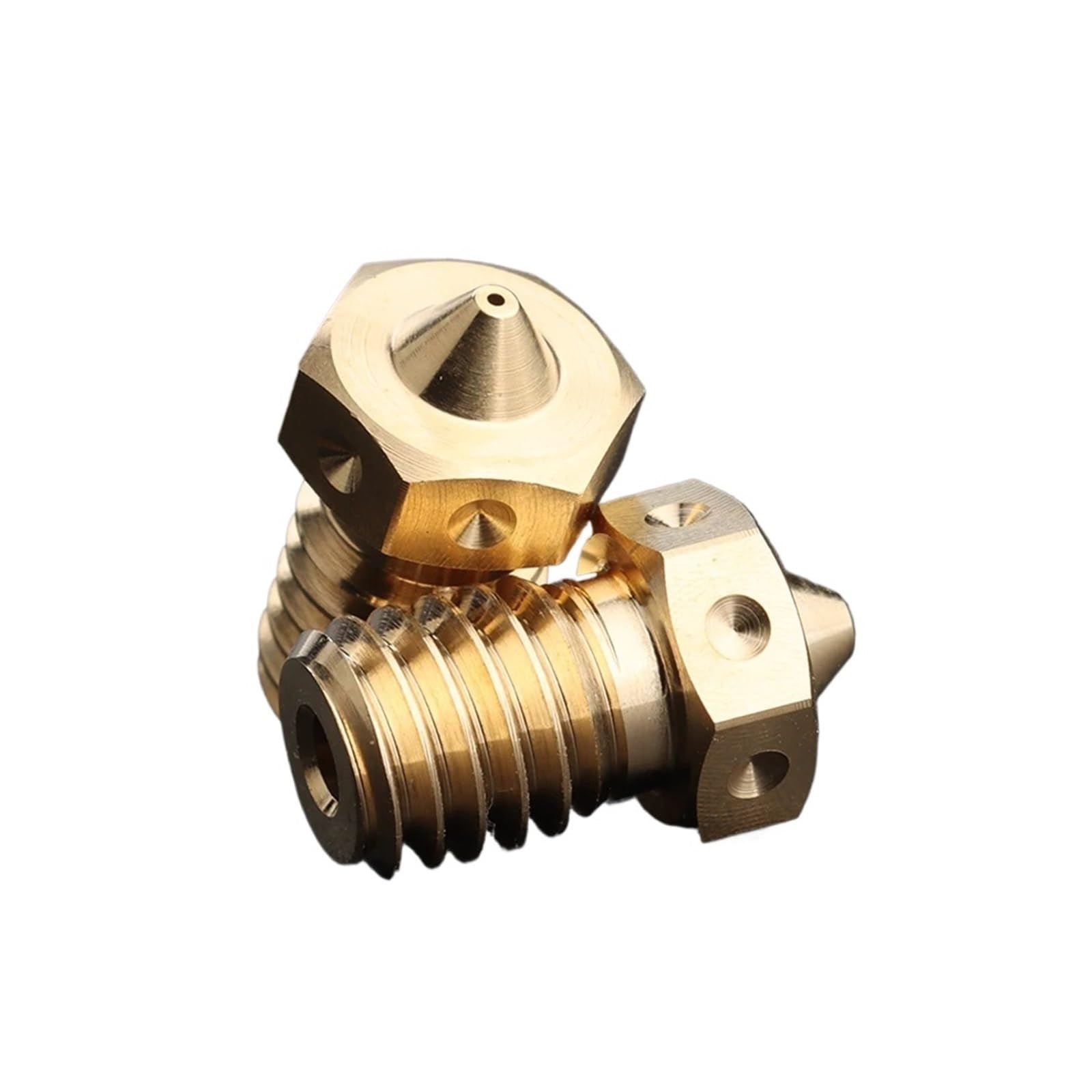 Ugello V6 in ottone, compatibile con Trianglelab, hotend stampante 3D | Accessorio ugello per hotend ed estrusore, per manutenzione e sostituzione su stampante 3D(4pcs,0.1mm)