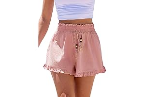 Cupshe Tie Front Frill Shorts for Women